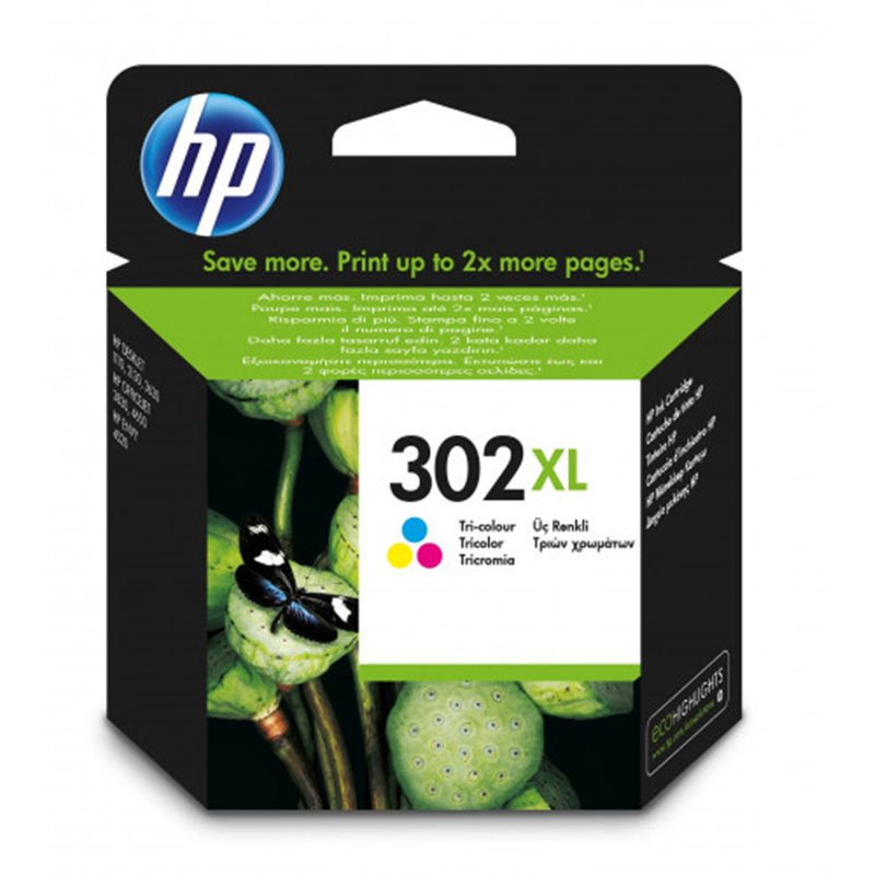 HP 302XL CARTUCHO DE TINTA TRICOLOR HP302XL (F6U67AE)