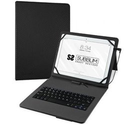 Funda con Teclado Subblim Keytab Pro USB para Tablets de 10.1"-11"/ Negra