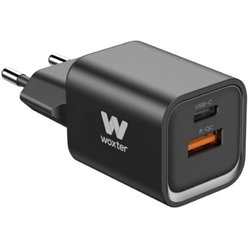 Cargador Compacto Woxter PE26-174/ 1xUSB Tipo-C/ 1xUSB/ 35W