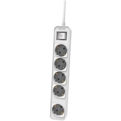 Regleta con Interruptor Philips CHP2154W/10/ 5 Tomas de corriente/ Cable 1.5m/ Blanco