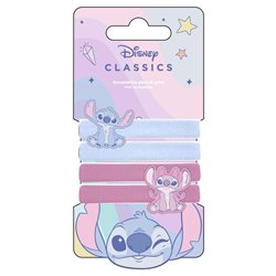 Blister 4 coleteros Angel & Stitch Disney