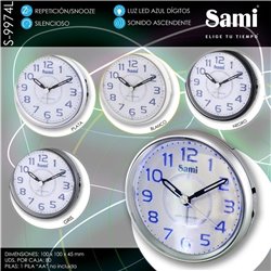 DESPERTADOR REDONDO SAMI S-997 4L