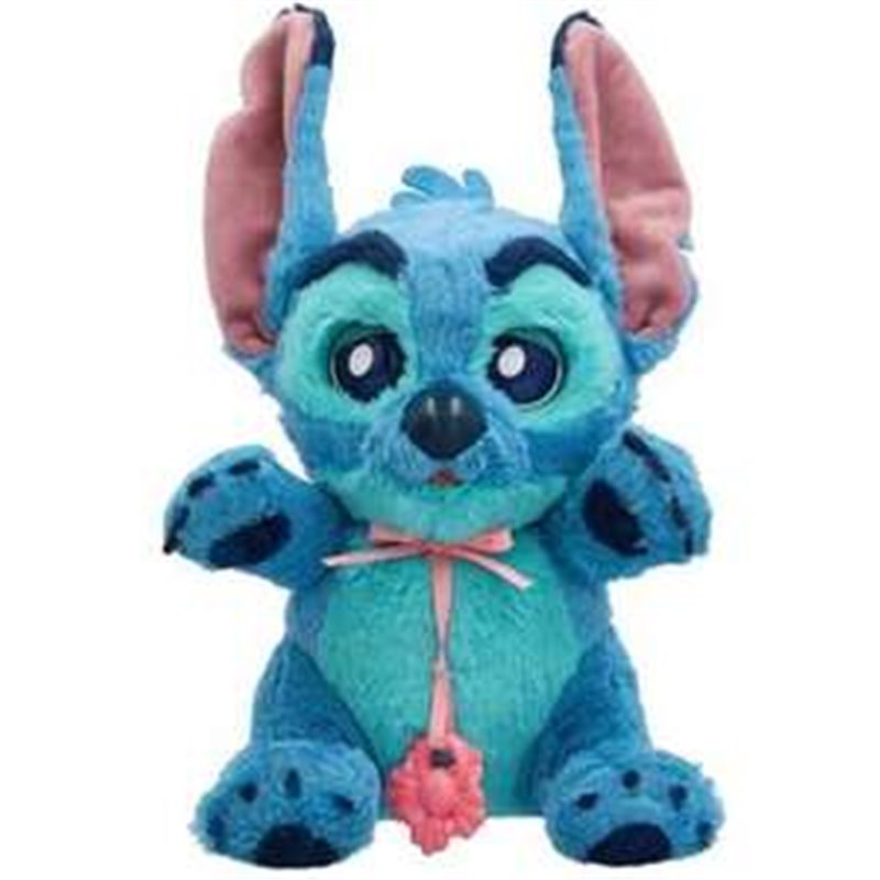 PELUCHE CACHORRO BABY PAWS STITCH CON SONIDO Y BOLSA TRANSPORTABLE PERSONALIZADA 10,30X19X11,20 CM