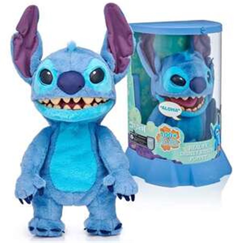 PELUCHE STITCH FX DISNEY 30 CM ¡ADORABLE PELUCHE CON SONIDOS Y REACCIONES!