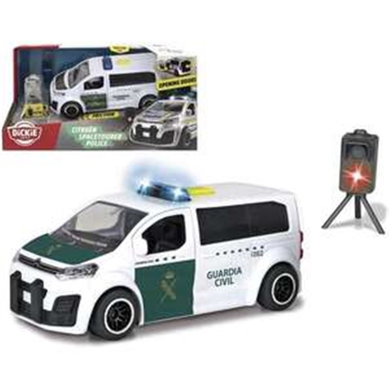 COCHE GUARDIA CIVIL FUGONETA CITROEN CON RADAR LUCES Y SONIDOS  ESCALA 1:32 15 CM