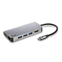 Docking USB Tipo-C NGS WonderDock8/ 3xUSB/ 1xUSB Tipo-C DP/ 1xHDMI/ 1xRJ45/ 1xLector Tarjetas SD