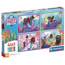 Puzzle Ariel Disney 12+16+20+24pzs