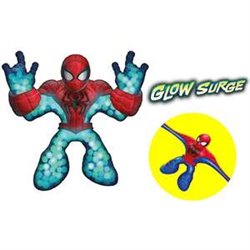 FIGURA ESTIRABLE  MARVEL  GLOW SURGE SPIDERMAN. BRILLA EN LA OSCURIDAD. 13 CM