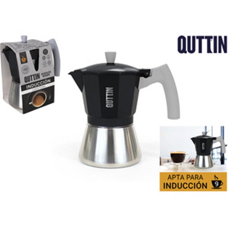 CAFETERA 9 SERV.INDUCCION ACERO/ALU QUTTIN