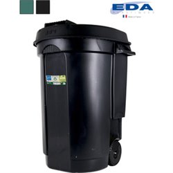 CUBO BASURA CON RUEDAS 110L EDA