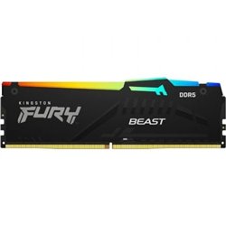 Memoria RAM Kingston FURY Beast RGB 16GB/ DDR5/ 5600MHz/ 1.25V/ CL40/ DIMM