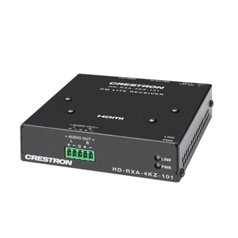 CRESTRON DM LITE 4K60 4:4:4 RECEIVER FOR HDMI AND ANALOG AUDIO SIGNAL EXTENSION OVER CATX CABLE (HD-RXA-4KZ-101) 6511921