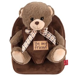 Mochila + peluche Oso Tommy 26cm