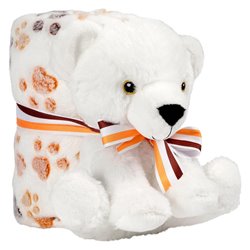 Peluche + Manta suave Perry Oso 22cm