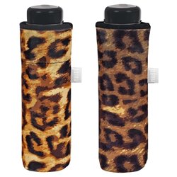 Paraguas plegable manual estampado leopardo 51cm surtido