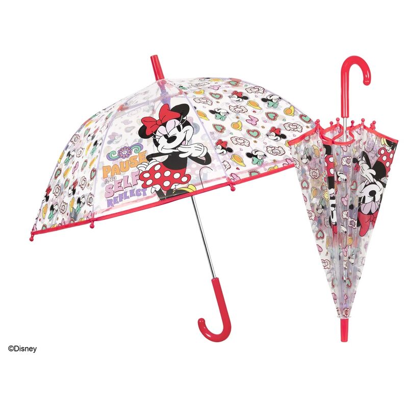 Paraguas automatico transparente Minnie Disney 45cm