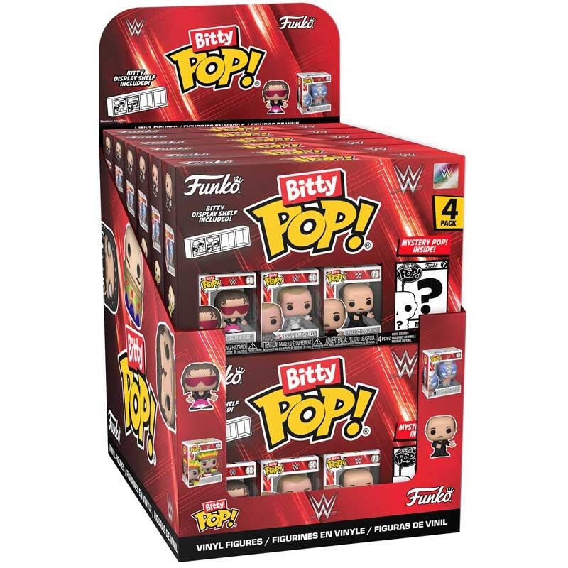 Blister 4 figuras Bitty POP WWE surtido