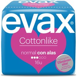 COMPRESAS EVAX ODORFRESH NORMAL ALAS 16