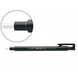 BORRADOR DE PRECISION PUNTA REDONDA 2,3 MM. CUERPO NEGRO TOMBOW EH-KUR11