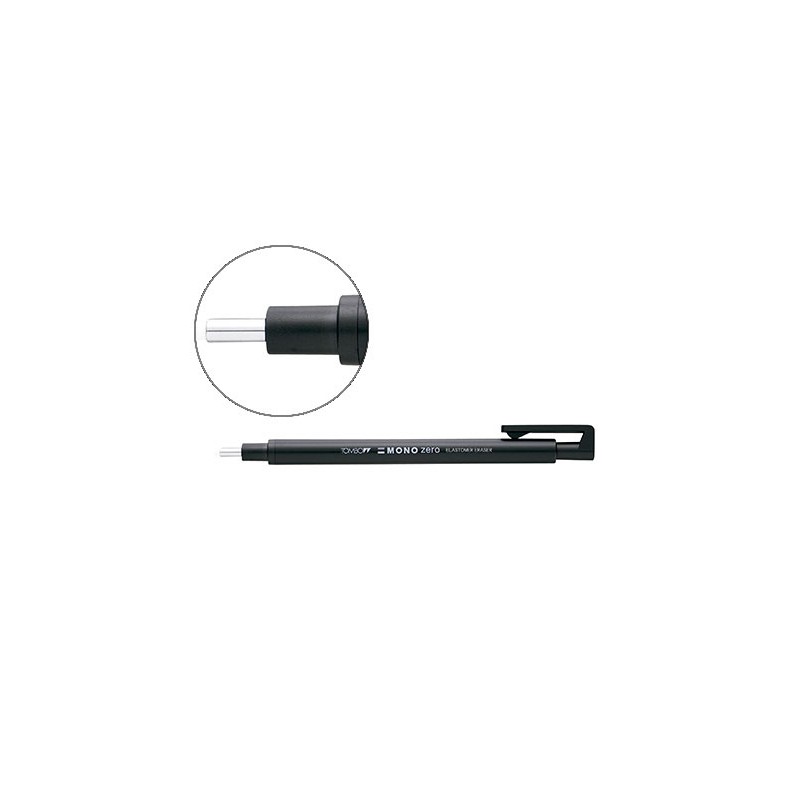 BORRADOR DE PRECISION PUNTA REDONDA 2,3 MM. CUERPO NEGRO TOMBOW EH-KUR11