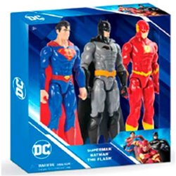 Blister 3 figuras Superman Batman Flash DC Comics 30cm