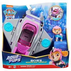 Blister 2 figuras Skye Vehiculos Aqua Pups Patrulla Canina Paw Patrol