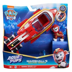 Blister 2 figuras Marshall Vehiculos Aqua Pups Patrulla Canina Paw Patrol