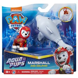 Blister 2 figuras Marshall Aqua Pups Patrulla Canina Paw Patrol