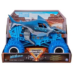 Coche Die Cast Megalodon oscuro Monster Jam