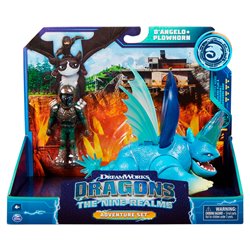 Blister 2 figuras D Angelo y Plowhorn Los Nueve Reinos Como Entrenar a tu Dragon