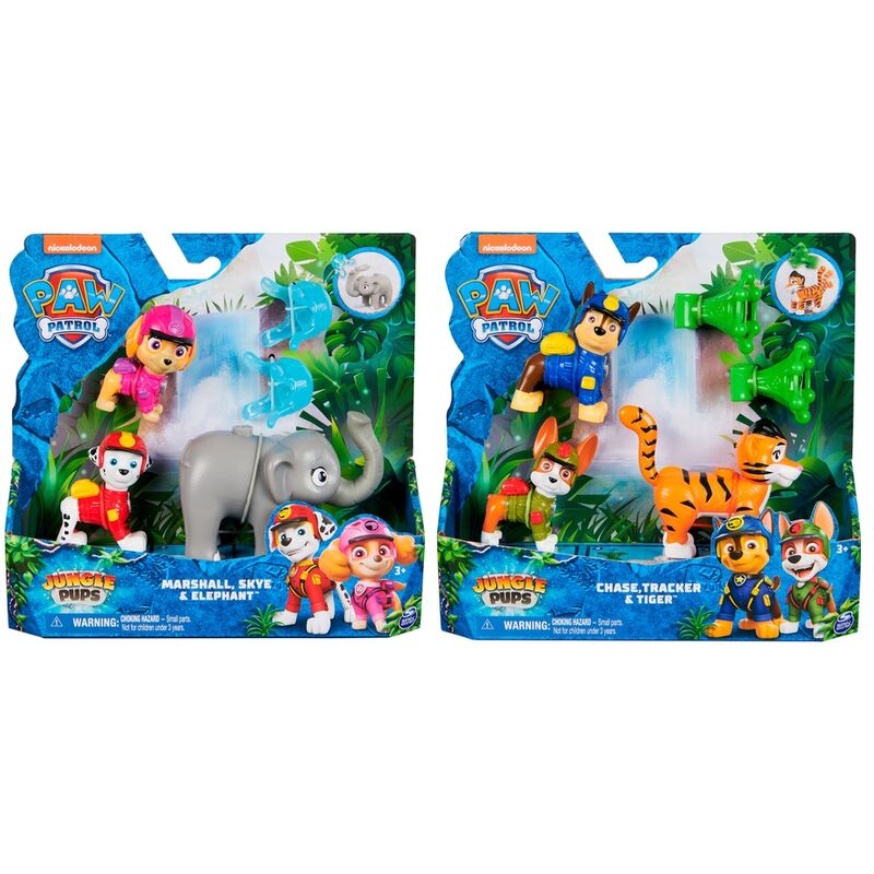 Blister figuras Jungle pups Patrulla Canina Paw Patrol surtido