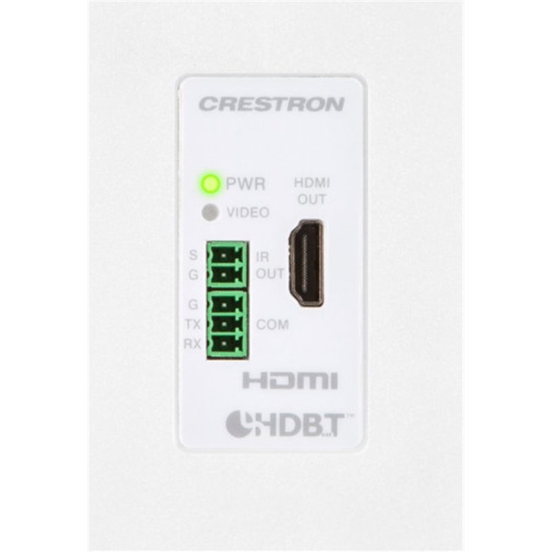 CRESTRON WALL PLATE 4K DIGITALMEDIA 8G+  RECEIVER & ROOM CONTROLLER 100, WHITE TEXTURED (DM-RMC-4K-100-C-1G-W-T) 6505628