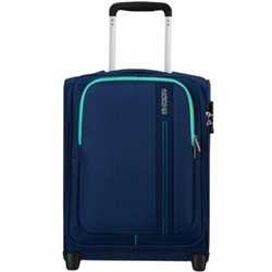 Maleta de Cabina American Tourister Sea Seeker Upright/ 45x36x20cm/ 2 Ruedas/ Marino Combate