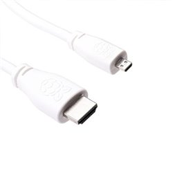 Raspberry Pi T7689AX cable HDMI 1 m HDMI tipo A (Estándar) HDMI tipo D (Micro) Blanco