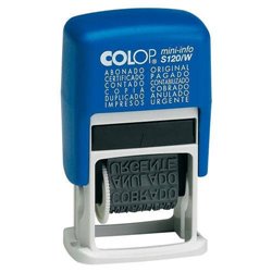 SELLO DE ENTINAJE S 120/W FORMULA 4MM ESPAÑOL AZUL/NEGRA COLOP 104894