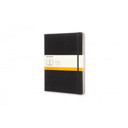 LIBRETA CLASICA TAPA DURA NEGRA XL (19X25CM) RAYAS MOLESKINE QP090