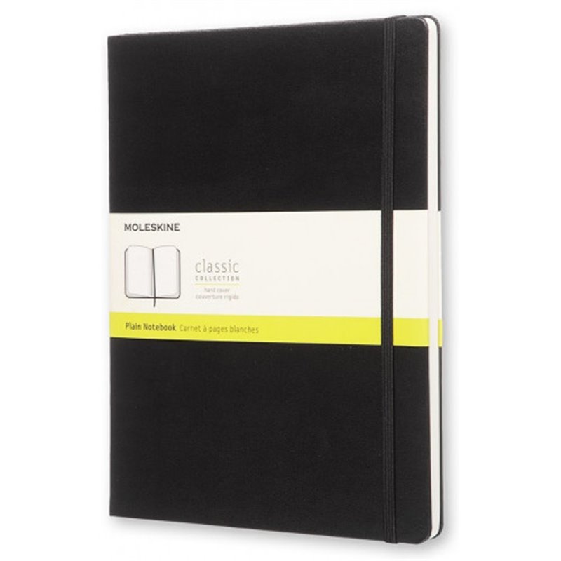 LIBRETA CLASICA TAPA DURA NEGRA XL (19X25CM) LISA MOLESKINE QP092