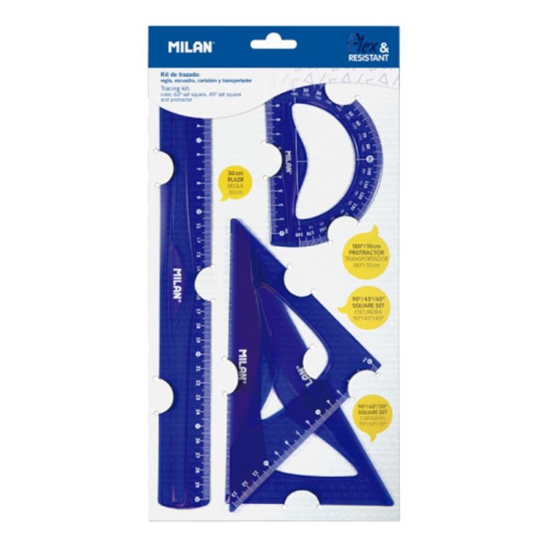 Milan Flex & Resistant Acid juego de reglas 4 pieza(s)