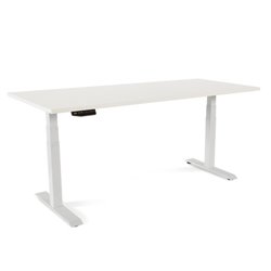 MESA 180CM REGULABLE EN ALTURA ELECTRICAMENTE. TABLERO COLOR BLANCO ROCADA 2003XCR04