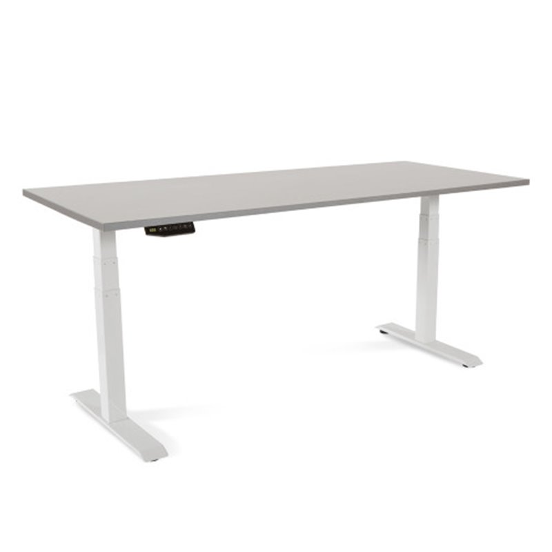 MESA 180CM REGULABLE EN ALTURA ELECTRICAMENTE. TABLERO COLOR GRIS ROCADA 2003XCR02