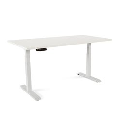 MESA 160CM REGULABLE EN ALTURA ELECTRICAMENTE. TABLERO COLOR BLANCO ROCADA 2002XCR04