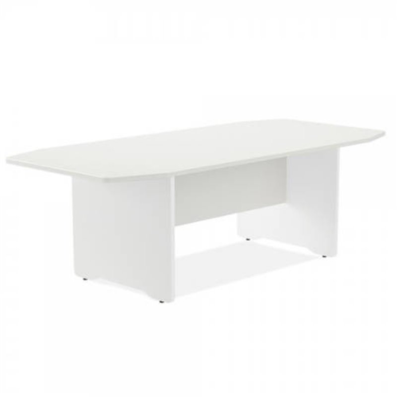 MESA DE REUNIONES 220X100X72CM. COLOR: PATA BLANCA / TABLERO BLANCO ROCADA 3003AW04