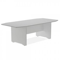 MESA DE REUNIONES 220X100X72CM. COLOR: PATA ALUMINIO / TABLERO GRIS ROCADA 3003AB02