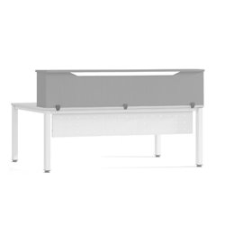 MODULO RECEPCION ALTILLO 200CM GRIS / GRIS. MEDIDAS 200X40X30CM. (MESA NO INCLUIDA EN EL PRECIO, SE COMPRA APARTE) ROCADA 5020AN