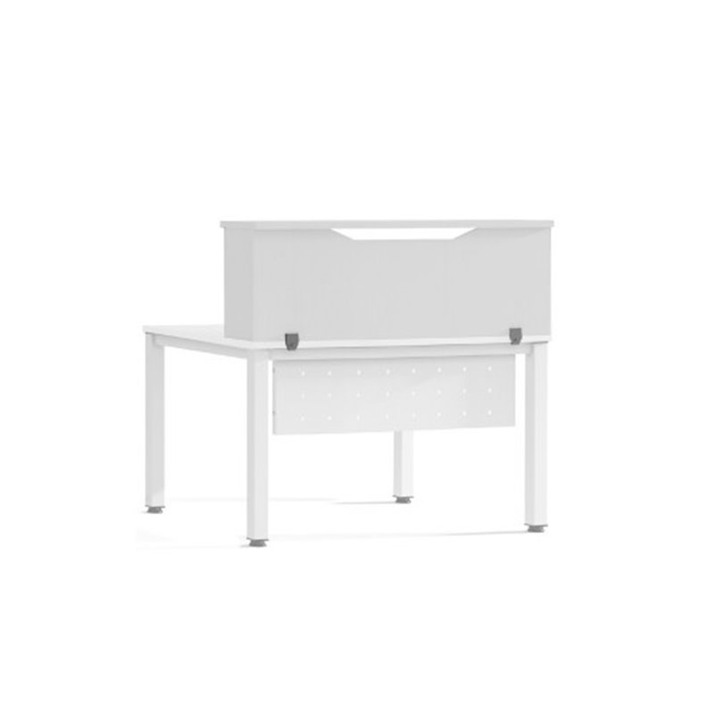 MODULO RECEPCION ALTILLO 120CM BLANCO / BLANCO. MEDIDAS 120X40X30CM. (MESA NO INCLUIDA EN EL PRECIO, SE COMPRA APARTE) ROCADA 50