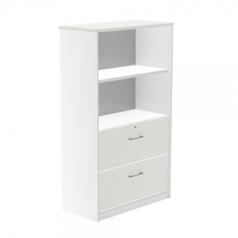 ARMARIO MEDIO CARPETERO 156X90X45 ESTRUCTURA BLANCA/FRONTALES BLANCO ROCADA 1056AW04