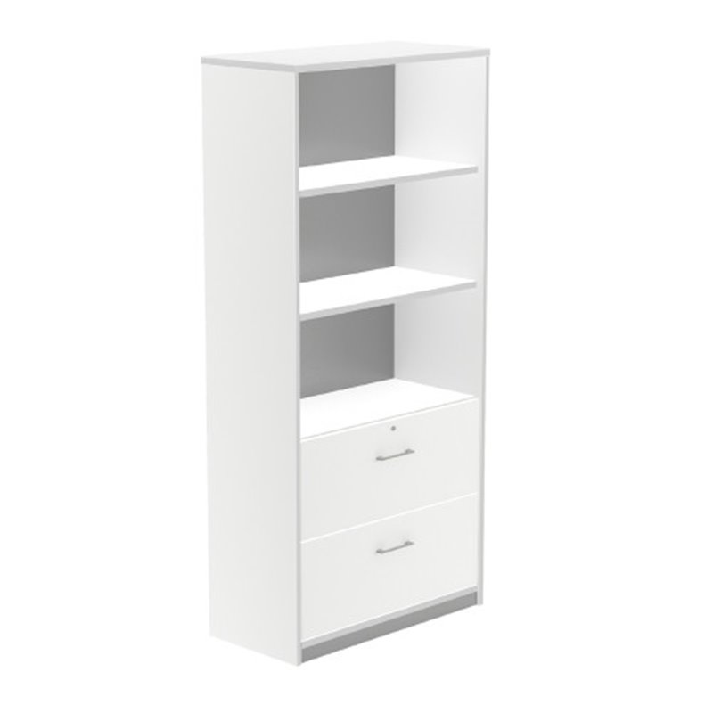 ARMARIO ALTO CARPETERO 195X90X45 ESTRUCTURA BLANCA/FRONTALES BLANCO ROCADA 1102AW04