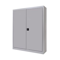 ARMARIO METÁLICO PUERTAS BATIENTES 105X102X45 INCLUYE 2 BALDAS. COLOR GRIS. MEDIDA 102X105X45CM (LAXALXPR) ROCADA 1601AC00