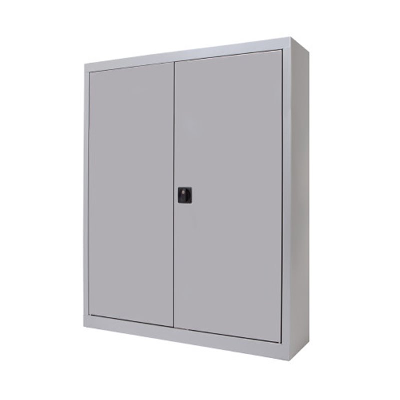 ARMARIO METÁLICO PUERTAS BATIENTES 105X102X45 INCLUYE 2 BALDAS. COLOR GRIS. MEDIDA 102X105X45CM (LAXALXPR) ROCADA 1601AC00