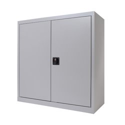 ARMARIO METÁLICO PUERTAS BATIENTES 70X80X45 CM. ESTANTE INCLUIDO INCLUYE 1 BALDA. COLOR GRIS. MEDIDA 80X70X45CM (LAXALXPR) ROCAD